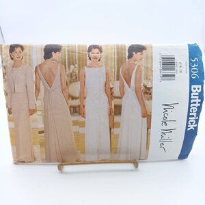 Vintage Sewing PATTERN Butterick 5306, Easy Misses 1997 Nicole Miller Designer